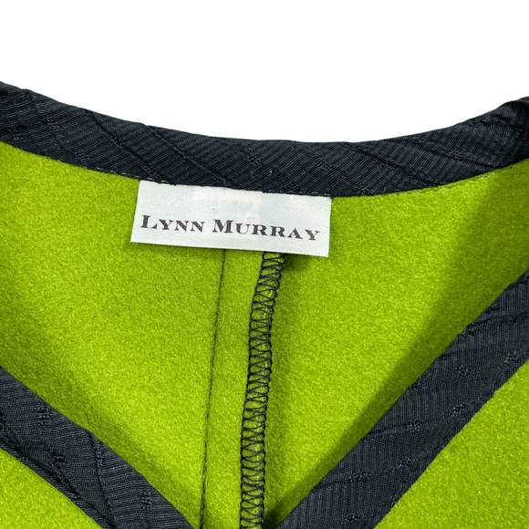 Lynn Murray Small Vest Wool Eclectic Green Black (see description)‎ - Picture 3 of 5